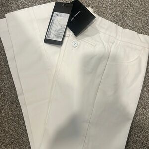 Dolce and gabanna kids white trousers